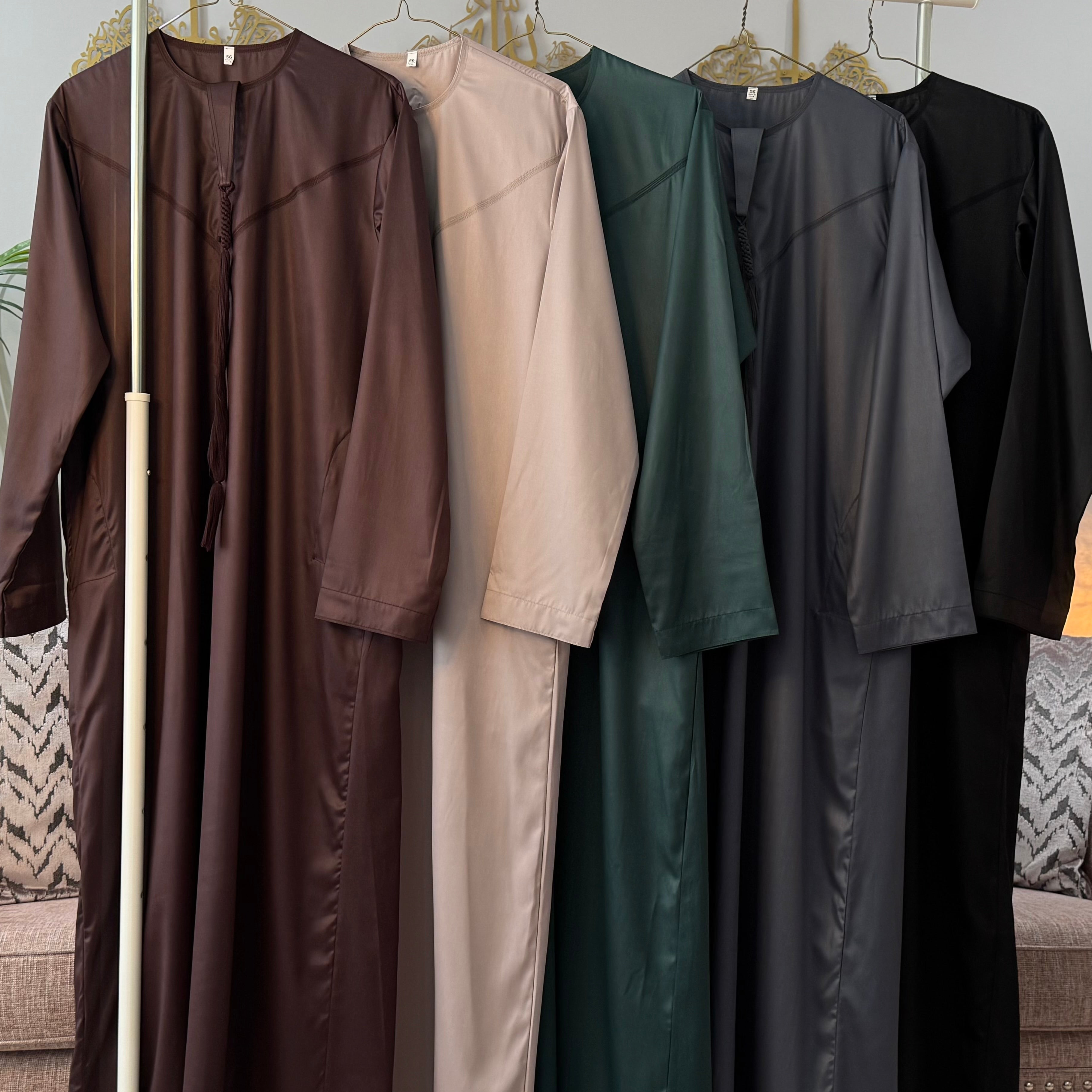 Premium Emirati Thobe for Men - Traditional Islamic Clothing